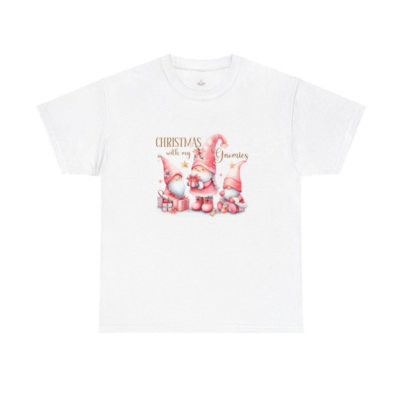 Christmas With My Gnomies Unisex Heavy Cotton Tee