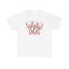 Festive Reindeer Tee Christmas Shirt Holiday Apparel Cute Animal Top Ho Ho