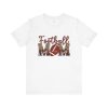 Football Mom Leopard Print Unisex Jersey Short Sleeve Tee