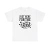 Just Here For The Beer Football Unisex Heavy Cotton Tee