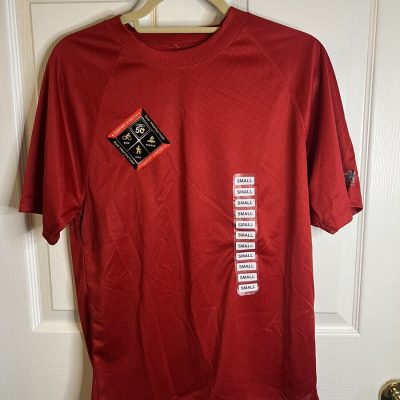 Zeroxposur Men Short Sleeve Rash Guard Sun Protection Tee Red Size Small